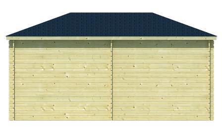 Blokhut Kennet 500 x 300 x 271 cm - Tuinhuis Kennet met overkapping 