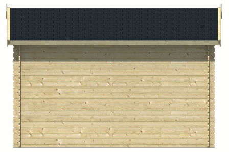 Blokhut Aksel 400 x 300 x 274 cm Wanddikte 28 mm - Luxe Tuinhuis