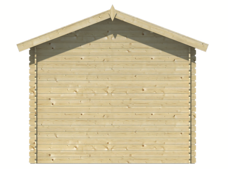 Blokhut Aksel 400 x 300 x 274 cm Wanddikte 28 mm - Luxe Tuinhuis