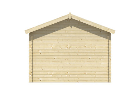Blokhut Albacete 300 x 300 x 236 cm + Luifel 70 cm - Luxe Tuinhuis