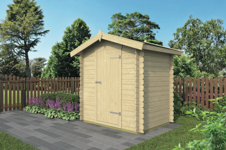 Blokhut Irina 200 x 155 x 217 cm Wanddikte 19 mm - Tuinhuisje