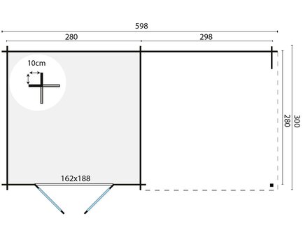 Blokhut Chappo 598 x 300 