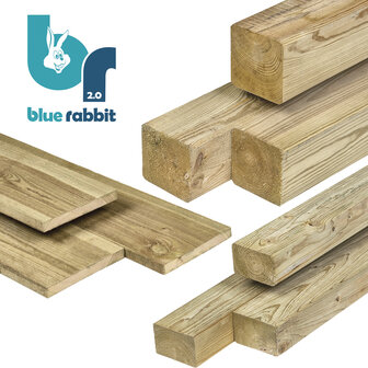 Blue Rabbit @Steps houtpakket
