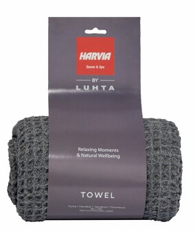Sauna accessoire Harvia door Luhta handdoek 80,0 x 160 cm grijs