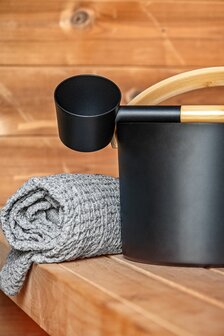 Sauna accessoire Harvia door Luhta handdoek 80,0 x 160 cm grijs