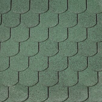 Dakshingles hexagonaal groen - pak 3 m