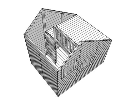 Speelhuisje Alice (6,5m² dakleer)