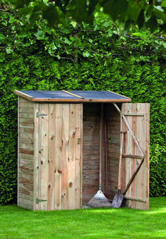 Tuinkast Bayern Geïmpregneerd incl. dakleer 150 x 70 x 173/185cm 