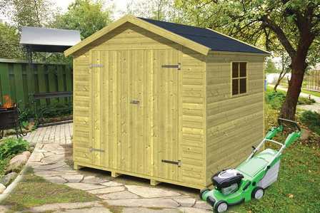 Tuinhuisje Hugo 225 x 225 x 212 cm Geïmpregneerd Wanddikte 16 mm - Tuinkast