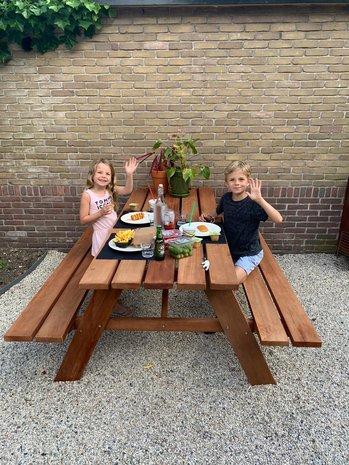 Geweldige eik jury grot Hardhouten picknicktafel voor 4 tot 6 personen? | Countrywood - Countrywood