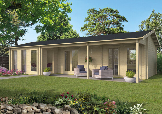 Blokhut Letterkenny 1120 x 595 x 304 cm - Prefab Houten Woning - Luxe Tuinhuis