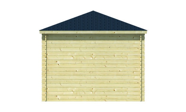 Blokhut Kennet 500 x 300 x 271 cm - Tuinhuis Kennet met overkapping 