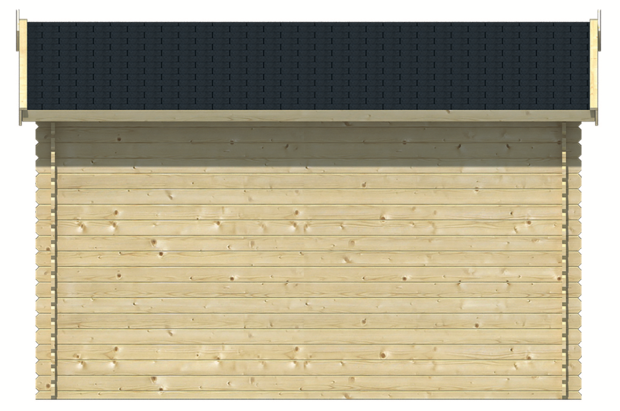 Blokhut Aksel 400 x 300 x 274 cm Wanddikte 28 mm - Luxe Tuinhuis