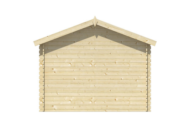 Blokhut Albacete 300 x 300 x 236 cm + Luifel 70 cm - Luxe Tuinhuis