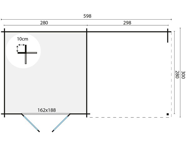 Blokhut Chappo 598 x 300 