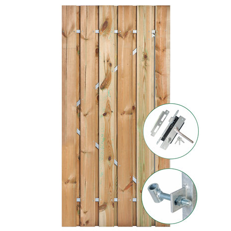 Tuindeur Privacy luxe grenen 100cm