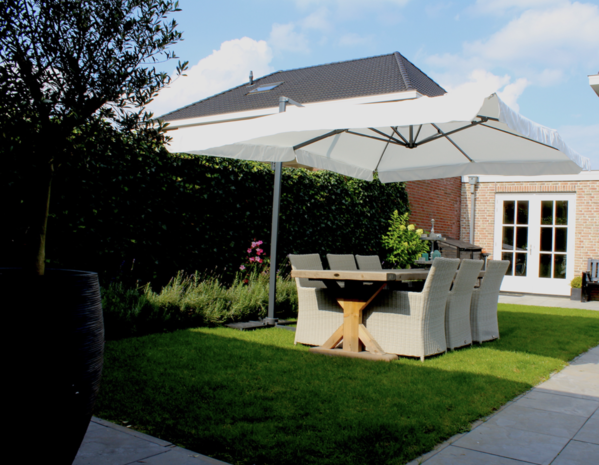 slaaf Oplossen Spanning Rechthoekige zweefparasol 300 x 400 cm - Countrywood