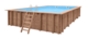 Luxe houten zwembad Playa Forti 834 x 492 x 138 cm