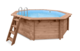 Luxe houten zwembad Cabana Beach 434 x 401 x 116 cm
