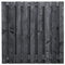 Tuinscherm Douglas zwart ge&iuml;mpregneerd, fijn bezaagd 19-planks (17 + 2) Karin 180 x 180 cm