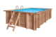 Luxe houten zwembad Santa Cruz 502 x 322 x 124 cm