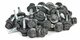 Zelfborende schroeven antraciet met EPDM afdichting 20mm, doos a 40 stuks