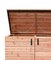 Douglas containerkast dubbel op zwart frame onbehandeld