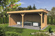 Overkapping Oslo XL type 3 Douglas 670 x 430 cm - Blanke wanden incl. EPDM