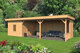 Overkapping Oslo XL type 8 Douglas 980 x 430 cm - Blanke wanden incl. EPDM
