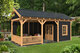 Overkapping Hamar L type 7 Douglas 690 x 395 cm - Zwarte wanden