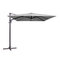 Madison Monaco Flex III zweefparasol 300x300 cm light grey