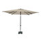 Madison Corsica push-up parasol 200x250 cm ecru