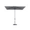 Madison Mikros luxe parasol 200x300 cm light grey