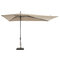 Madison Asymmetric Sideway parasol 360x220 cm ecru