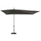 Madison Asymetric Sideway parasol 360x220 cm grey