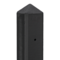 Betonpaal Geul zwart diamantkop 10 x 10 cm incl. toebehoren