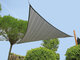 Schaduwdoek driehoek 420 x 420cm zilvergrijs 