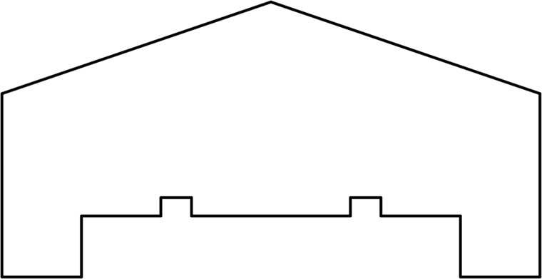 Afdekregel smal grenen 180cm
