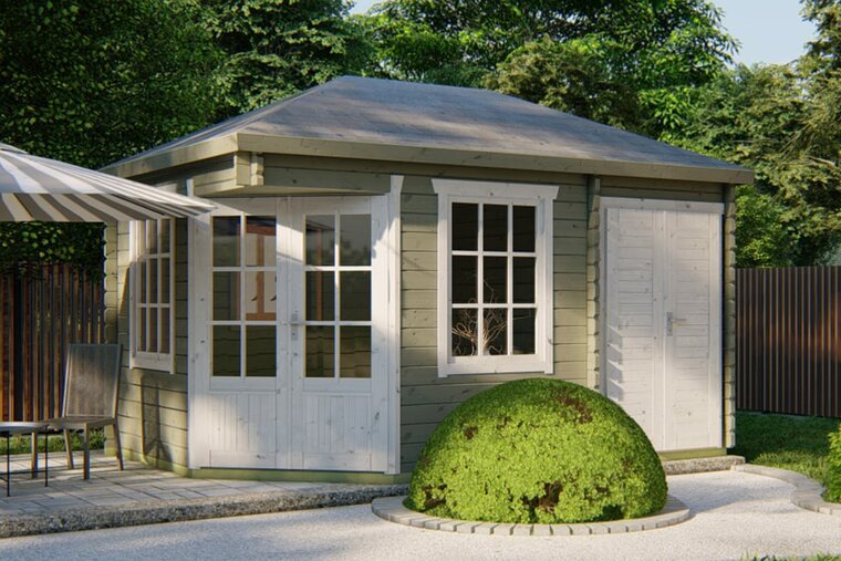 Blokhut Agnes 440 x 300 x 298 cm - Tuinhuis 