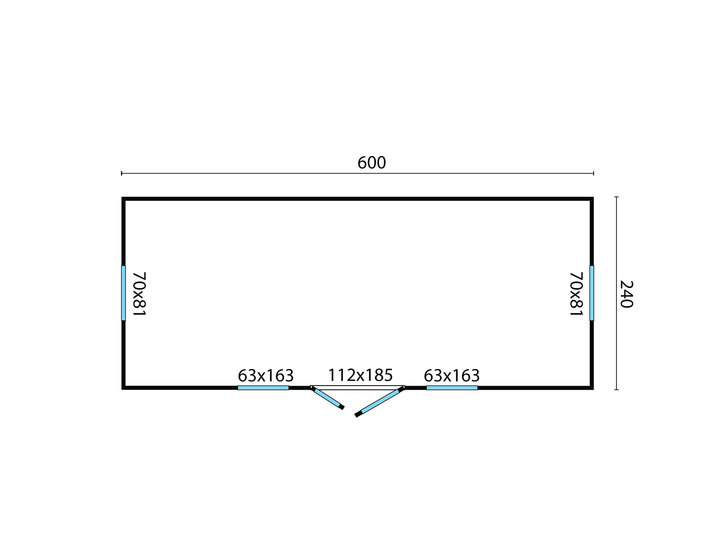Pipowagen 600 x 240 cm met veranda - Zigeunerwagen Barby 