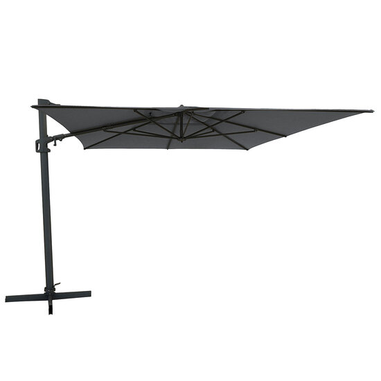 Zweefparasol Malta 300x400 cm antraciet met voet