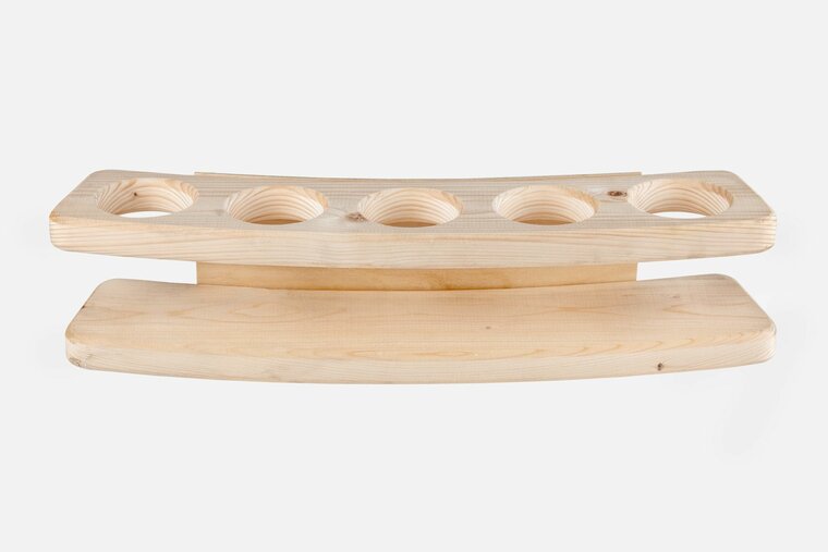 Houten flessenhouder Hottub voor 5 flessen