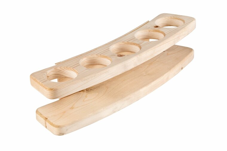Houten flessenhouder Hottub voor 5 flessen