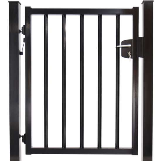 Enkele spijlenpoort vierkant vlak 150 cm