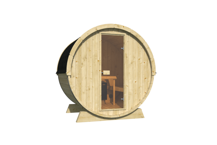 Barelsauna vurenhout Ø205x160 cm - saunabarrel