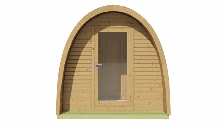 Sauna POD Tolva Ø230 x 480 cm - thermowood 42mm