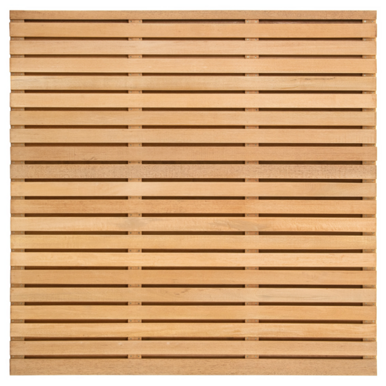 Tuinscherm hardhout kunstmatig gedroogd 40-planks (36 + 4) Prinsenbeek 180 x 180 cm (Bangkirai)
