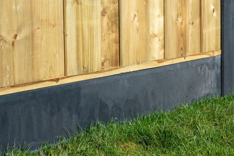 Beton-onderplaat Antraciet 24 x 3,5 cm Glad