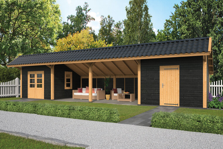 Kapschuur Bergen L, type 12 - 880 x 318 cm - Blank Douglas