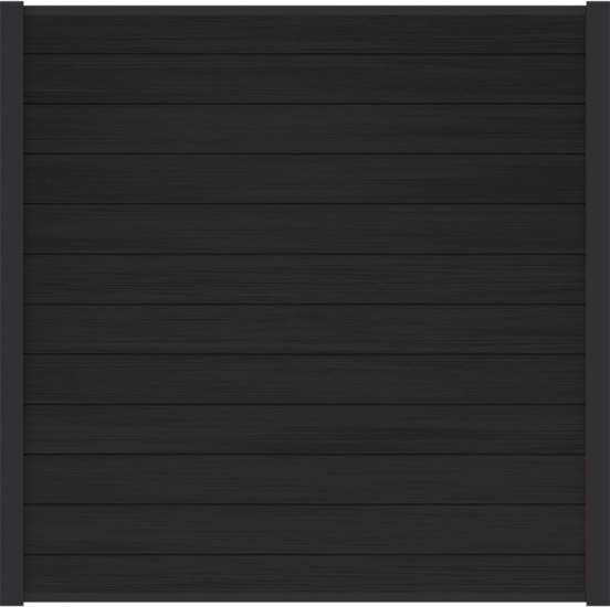 Composietscherm Boston Premium, Zwart